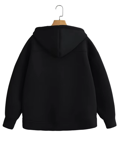 Zoé | Sweat à capuche zippé oversize
